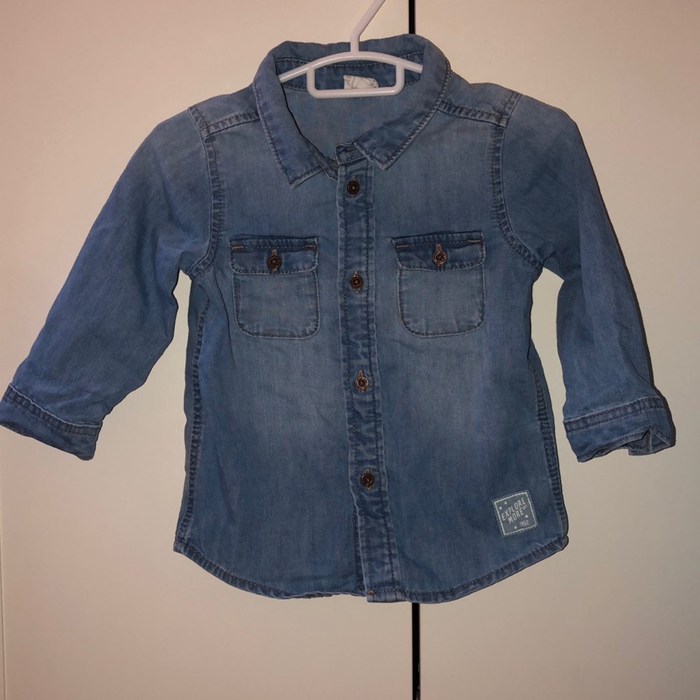 H&M Jean button shirt